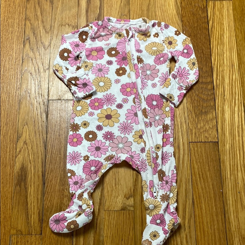Angel Dear Bamboo Floral One Piece Pajamas